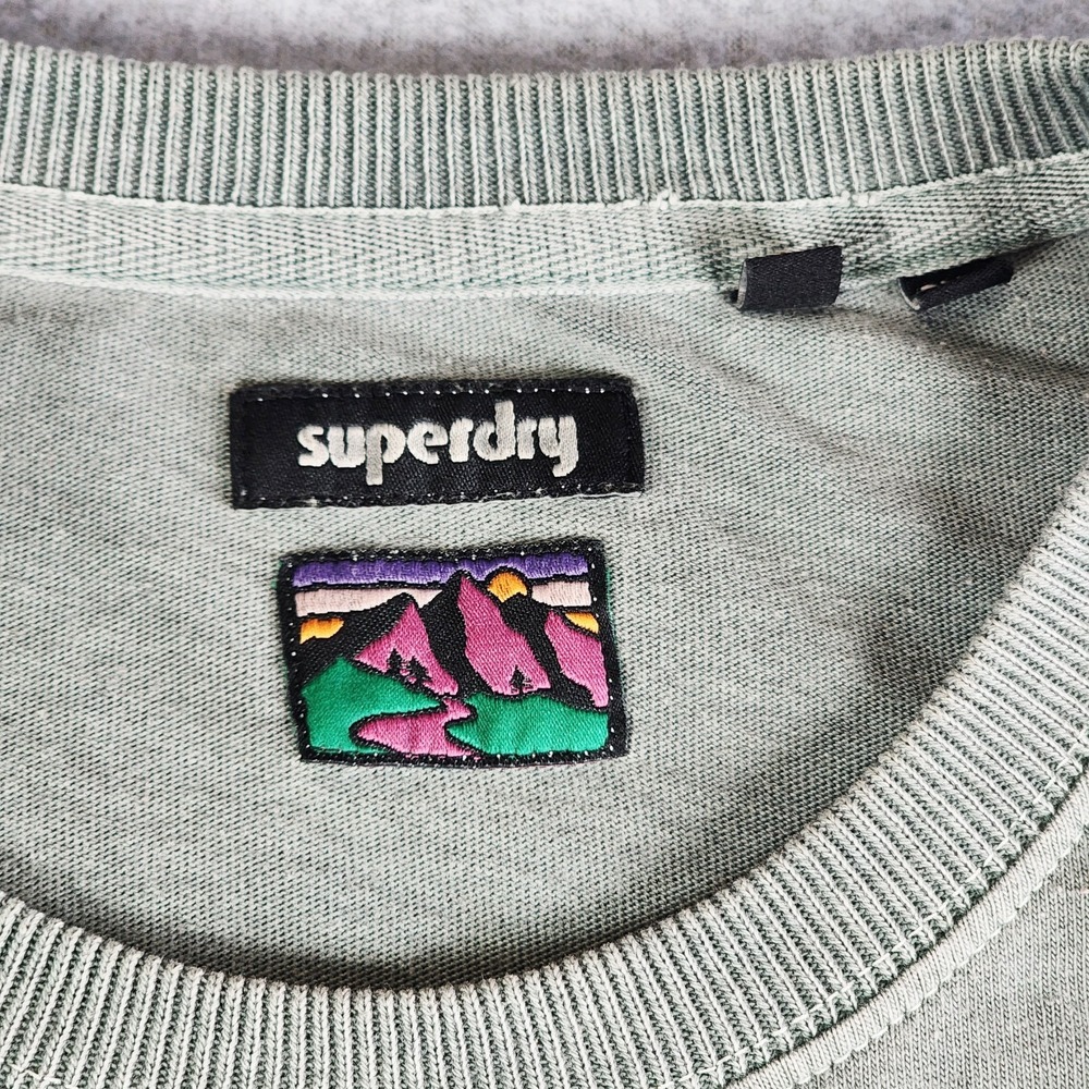 Vintage Superdry 90's Terrain T-Shirt Mens 2XL Green Original Graphics Shirt - Picture 8 of 12